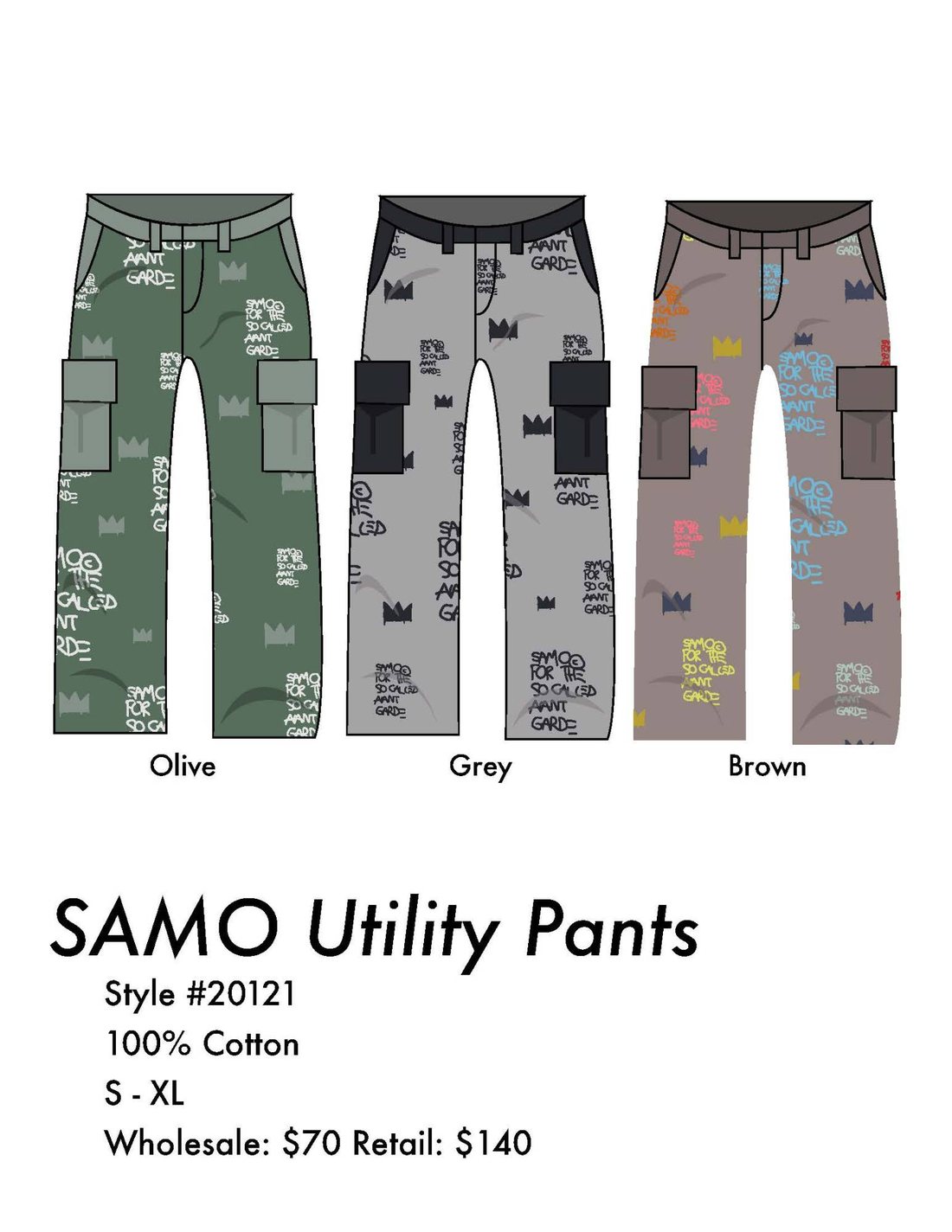 SAMO Utility Pants — Style #20121